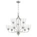 Quorum Lighting - Nine Light Chandelier - Jardin - 9 Light 2-Tier Chandelier in