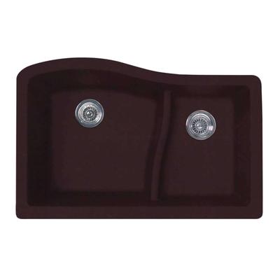 Swan 22 x 33 Granite Undermount Double Bowl Sink SW000174-170