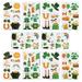 HEMOTON 10pcs St. Patrick s Day Temporary Tattoos Stickers Waterproof Children Tattoos