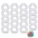 White hair ties 20-piece white tie-dye hair ties white hair ropes loose hair ties velvet hair ties ponytails