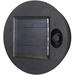 Solar Replacement Top LED Lantern Lights Replacement Solar Panel Lamp Battery Box for Outdoor 8cm Diameter Solar Lantern Replacement Top(black)ï¼ˆ1Pcs)