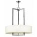 Hinkley Lighting - Three Light Pendant - Foyer - Hampton - 3 Light Large Drum