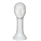 Unisex Styrofoam Head Foam Mannequin Head Model Long Neck Bubble Wig Hat Necklace Display Stand