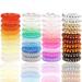 Spiral Hair Ties 40PCS Hair Ties Small Coil Hair Ties for Girls Transparent Hair Bands Phone Cord Ponytail Holders Hair Coils Elastic Hair Ties Hair Accessories for Women Girls Teens