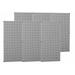 Wall Control 35-P-3296GY Wall Control Industrial Metal Pegboard Gray 96