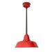 Cocoweb 16 Goodyear LED Pendant Light in Cherry Red with Mahogany Bronze Downrod