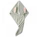 HOT DEALS 2 Pack Hair Towel Wrap Gray Rabbit Ears Turban Microfibre Hair Towel Super Absorbent Hair Drying Towel with Button Dry Hair Hat Wrapped Bath Cap for Curly Long Hair Drying Towel