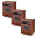 Lifesmart 1500W Portable Infrared Quartz Mica Space Heater (3 Pack)