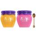 2PCS Lip Mask Overnight Honey&Sakura Day and Night Repair Lip Sleeping Masks Fade Lip Lines Lip Balm Hydrating &Prevention Dry and Crack Lip Scrubs Exfoliator