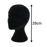 Walbest 4PCS 11 Foam Wig Head Tall Female Foam Mannequin Wig Stand and Holder for Style Model And Display Hair Hats and Hairpieces Mask - for Home Salon