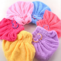 Wepro Textile microfiber hair turban quickly dry hair hat wrapped bath towel