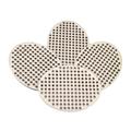 30Pcs Multi Hole Cross Stitch Pendant Blank Natural Wood Shapes Decorative for 6x4.5CM Oval