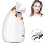 Facial Steamer Ionic Face Steamer for Home Facial Warm Mist Humidifier Atomizer for Face Sauna Spa Sinuses Moisturizing White