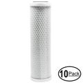 10-Pack Replacement for American Plumber WTOS-100 Activated Carbon Block Filter - Universal 10 inch Filter for American Plumber Undersink Drinking Water Filter System - Denali Pure Brand