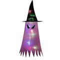 Wmkox8yii Halloween Garden Decoration Glowing Halloween Holiday LED Lights Witch Hat Lamp Pendant