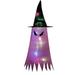 Wmkox8yii Halloween Garden Decoration Glowing Halloween Holiday LED Lights Witch Hat Lamp Pendant