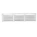 L L Building Products EAC16X4W Aluminum Undereve Vent White 16 x 4 Each