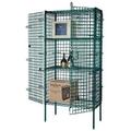 14 Deep x 48 Wide x 63 High Freezer Security Cage with 3 Interior Shelves