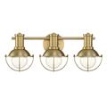 Designers Fountain Dalton 3 Light Brushed Gold Bathroom Vanity Light Fixture D243M-3B-BG