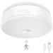 TOOWELL Motion Sensor LED Ceiling Light Rechargeable with USB Cable Indoor 300LM Round Lighting Fixture 5000K