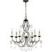 6 Light Chandelier In Transitional Style 28 Inches Wide By 30 Inches High Quorum Lighting 6116-6-86