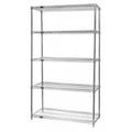 5-Shelf Chrome Wire Shelving Unit - 14 x 72 x 86 in.