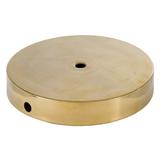 B&P LampÂ® 6 Inch Unfinished Brass Finish Modern Style Spun Lamp Base