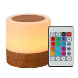 Docooler Desktop Leds Colorful Night Light Bedroom Bedside USB Touching RGB Night Lamp with Remote-Controller