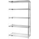 Quantum Storage AD54-1272S-5 5-Shelf Stainless Steel Wire Shelving Add-On Unit - 12 x 72 x 54 in.