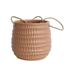 Sagebrook Home Ceramic 6 Dimpled Hanging Planter Rose Round Ceramic Contemporary 6 H Geometric