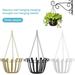 HEVIRGO Flowerpot Basket Wall Hanging Iron Flowerpot Basket Hanger Planter Balcony Garden Home Decor