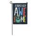 KDAGR Colorful Boy Forever Awesome Slogan for Print-Shirt Inspiration Girl Motivation Garden Flag Decorative Flag House Banner 12x18 inch