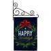 Christmas Happy Holidays Wreath Garden Flag Set Winter 13 X18.5 Double-Sided Decorative Vertical Flags House Decoration Small Banner Yard Gift
