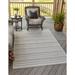 Unique Loom Maia Indoor/Outdoor Striped Rug Beige/Ivory 2 2 x 3 1 Rectangle Striped Contemporary Perfect For Patio Deck Garage Entryway