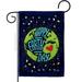 Angeleno Heritage G135176-BO 13 x 18.5 in. Happy Earth Day Sweet Life Double-Sided Decorative Vertical Garden Flags - House Decoration Banner Yard Gift