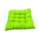 PiccoCasa Cotton Blends Strap Design Cushion Chair Buttocks Pad 14 x 14 x 2.4 Lime Green