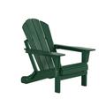 Westin Outdoor Patio Folding Adirondack Chair HDPE Plastic Dark Green