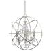 Six Light Chandelier in Traditional and Contemporary Style 40 inches Wide By 42 inches High-Swarovski Strass Crystal Type-Olde Silver Finish Bailey