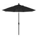 California Umbrella 9 Patio Umbrella in Sun brella 1A Black/Stone Black