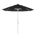 California Umbrella 9 ft. Aluminum Market Umbrella Collar Tilt - Matted White-Sunbrella-Black