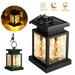 SHANNA Solar Hanging Lantern Outdoor LED Candle Light for Garden Patio Yard Lawn Umbrella Tent Warm White