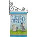 Easter Happy Bunnies Lovely Egg Garden Flag Set Spring 13 X18.5 Double-Sided Decorative Vertical Flags House Decoration Small Banner Yard Gift