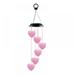 JANDEL Wind Chimes Outdoor Solar Heart Wind Chimes Color Changing LED Mobile Wind Chime Make a Great Birthday Gifts for Mom Hanging Decorative Romantic Patio Lights for Yard Garden Home Party