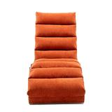 CUH Chaise Lounge Fashion Sturdy Chair Long Indoor Upholstered Sofas Modern Furniture Living Room Couches Orange