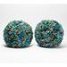 Wicker Park Set of (2) 11 Faux Flower Indoor/ Outdoor Garden Spheres