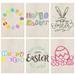 Home Garden Happy Easter Bunny Egg House Flag Garden Flags