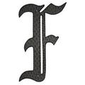 Montague Metal Products HAM-24-F 24 In. Decorative Home Accent Monogram F