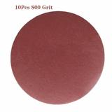 10pcs 5inch/125mm 40-2000Grit Round Shape Disk Sand Sheets Sandpaper Polishing