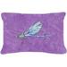 12 x 16 In. Dragonfly on Purple Indoor & Outdoor Fabric Decorative Pillow