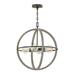 Four Light Small Orb Chandelier In Transitional Style 20 Inches Wide By 23 Inches High Hinkley Lighting 3424Dc